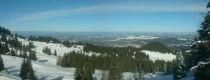 Langlauf Gurnigel Panorama Selital Mittelland Jurakette Panorama über das Selital, Mittelland bis zur Jurakette