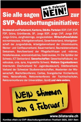 Nein-Masseneinwanderungsinitiative