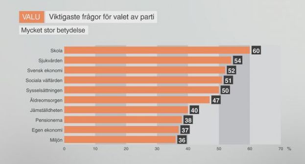 Wahlen Schweden 2014 - welche Fragen beschäftigen die Wähler am meisten?