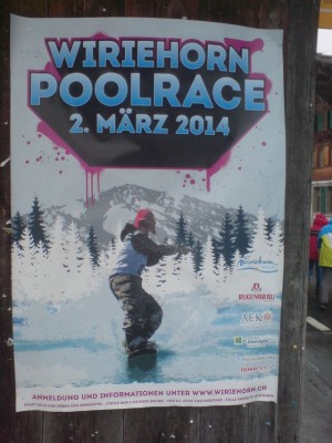 Plakat Wiriehorn Poolrace 2014 Plakat Wiriehorn Poolrace 2014