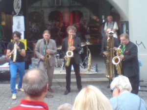 Klapparat, Tribute to Adolphe Sax, am Buskers Bern 2014