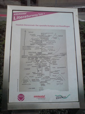 emmentaler literaturweg dorfplan