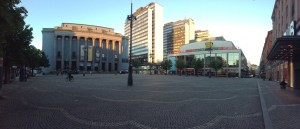Hötorget mit Konzerthaus und den Hötorgshallen