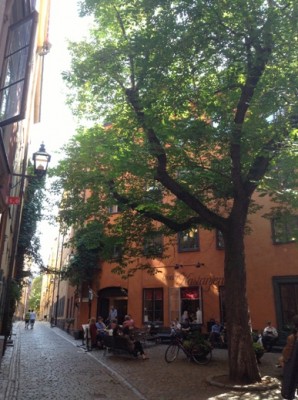 Wochenende in Stockholm - Restaurant "Under Kastanjen" in der Altstadt von Stockholm